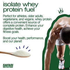 Safari Nutrition Isolate Vanilla 2 lb tub, great for daily use