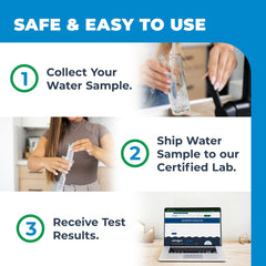 Safe Home lead water test kit lab report accessible on any device