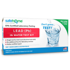 Safe Home lead water test kit sample collection for accurate at-home testing