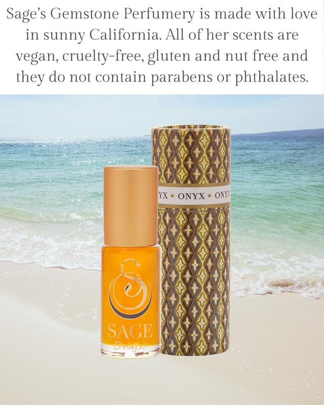 The Sage Lifestyle Onyx Roll On long-lasting aroma with rollerball precision