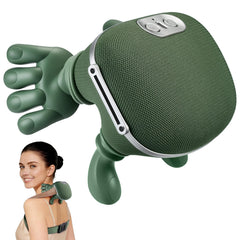 SAILIFE heated neck massager top view showcases compact portability for travel.