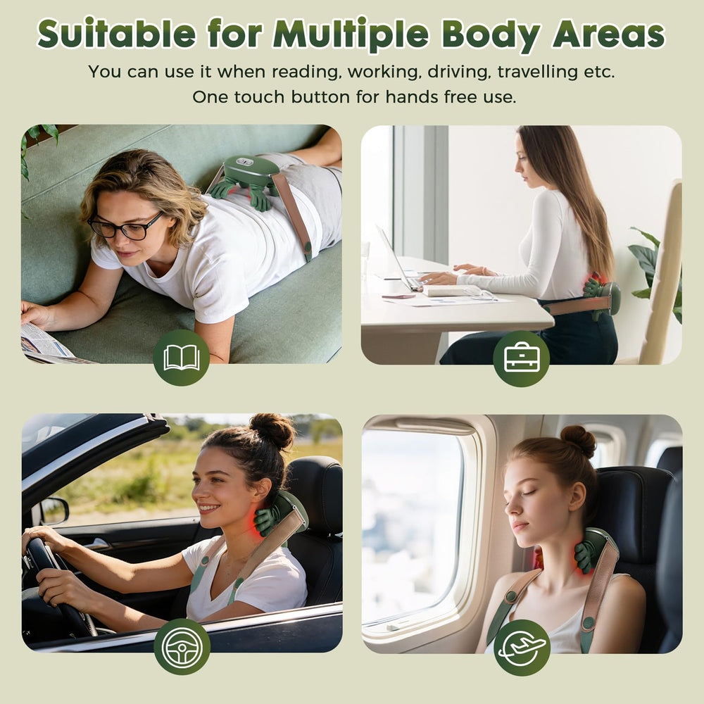 SAILIFE heated neck massager travel-friendly case hints at easy packing.