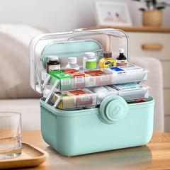 Saim multifunctional storage for home, clinic, school, and travel setups.