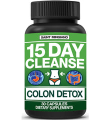 Saint Mingiano 15 Day Cleanse bottle shown for gentle detox support