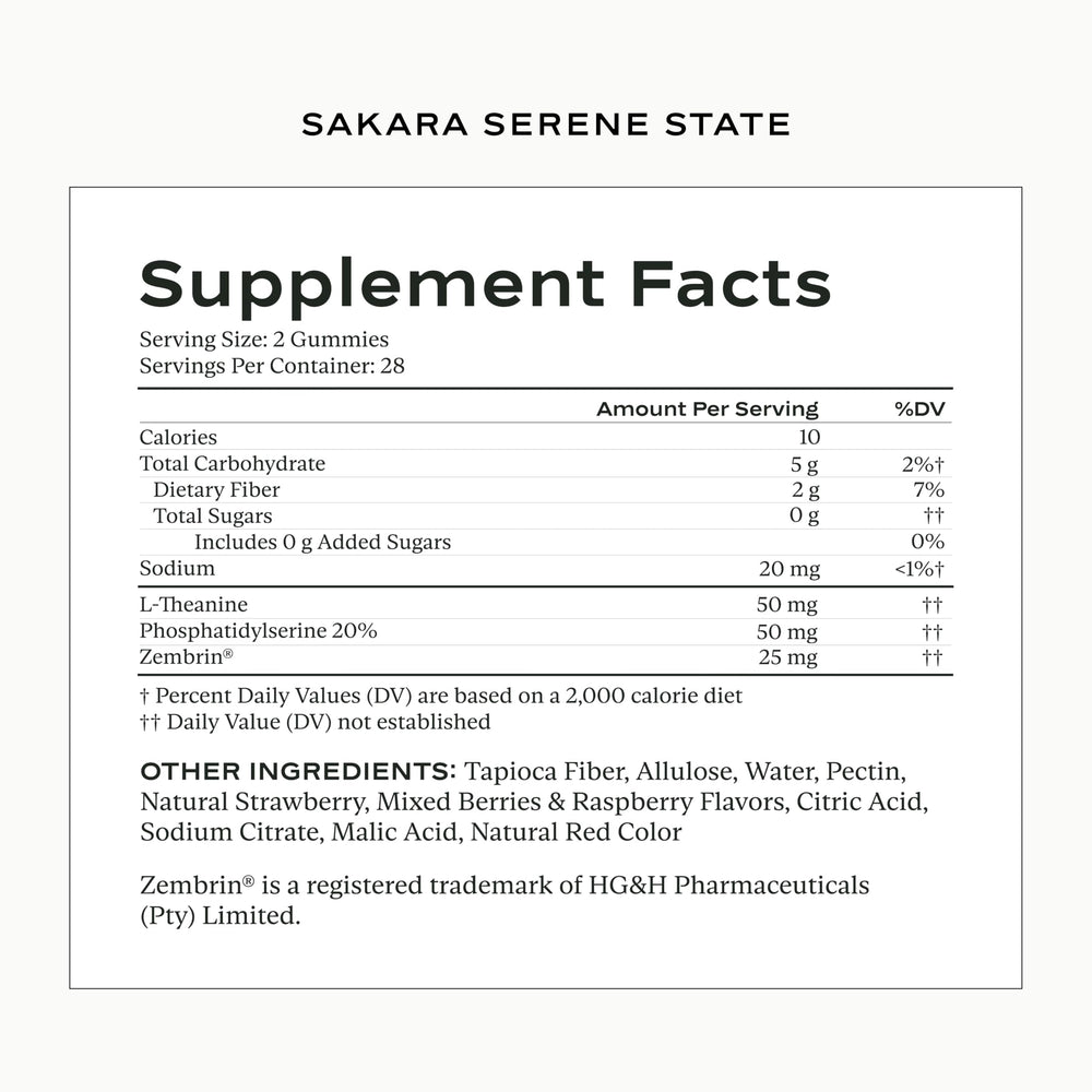 SAKARA Serene State during work to support calm focus