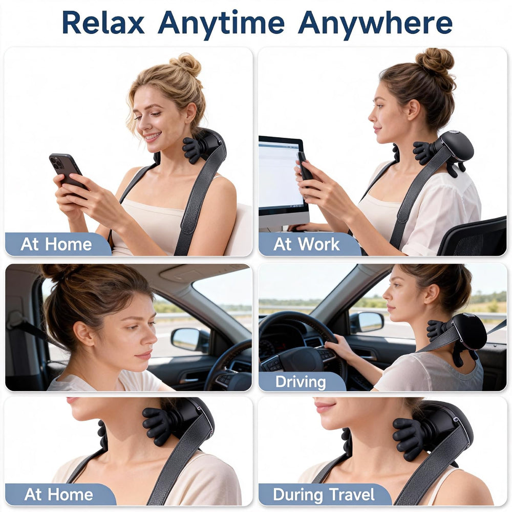 Salan 4D neck massager portable design ready for home or office use
