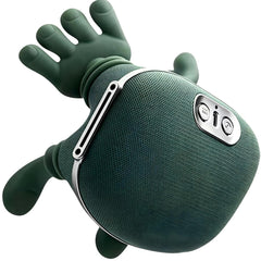 Salan 4D neck massager side view showing ergonomic strap for portable use