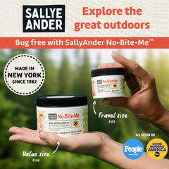 SALLYEANDER No Bite Me suitable for family outings and picnics.