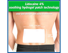 Clear unscented Salonpas patch suitable for sensitive skin.