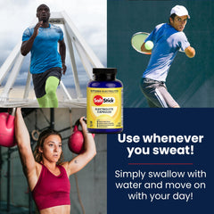 SaltStick electrolyte capsules inside bottle ready for daily workouts.