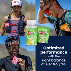 SaltStick FastChews Lemon Lime back-label view emphasizes sodium, potassium, magnesium content.