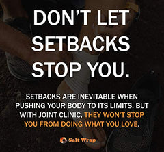 SaltWrap Joint Clinic capsules on countertop ready for daily routine