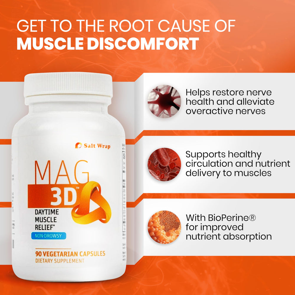 SaltWrap Mag 3D curcumin extract close up suggesting natural joint support