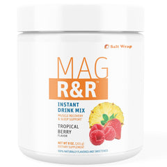 SaltWrap Mag R&R bottle pour for a calm nighttime routine.