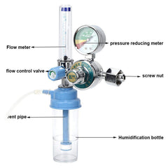 SALUTUYA air regulator gas-filter ensures cleaner oxygen with washable, hygienic filter.