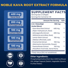 Samarogen supplement facts panel shows serving details.