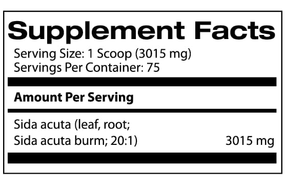 Samsara Herbs Sida Acuta extract dissolving in liquid for quick blends
