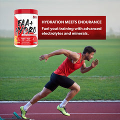 Athlete using SAN EAA Hydration during training for amino acid support