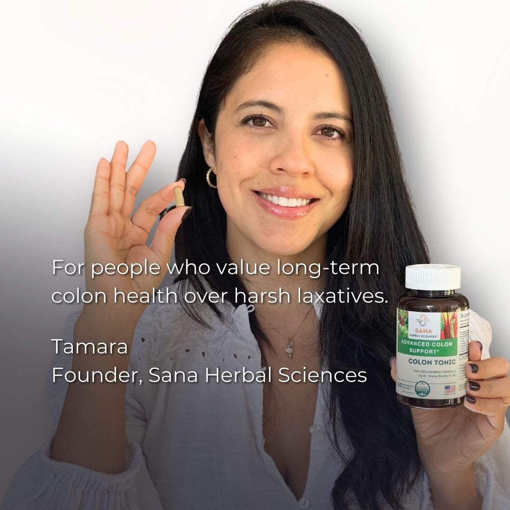 Sana Herbal Gut detox candida support visually reflects holistic cleansing.