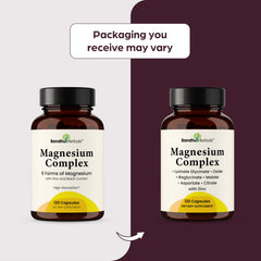 SANDHUHERBALS Complete Magnesium nutrition panel informs serving size and ingredients.