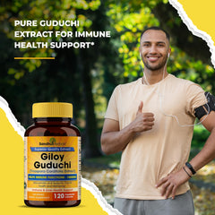SANDHUHERBALS Giloy daily routine bottle on shelf for everyday use.