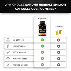 SandhuHerbals Shilajit Panax Ginseng supports stamina and endurance.