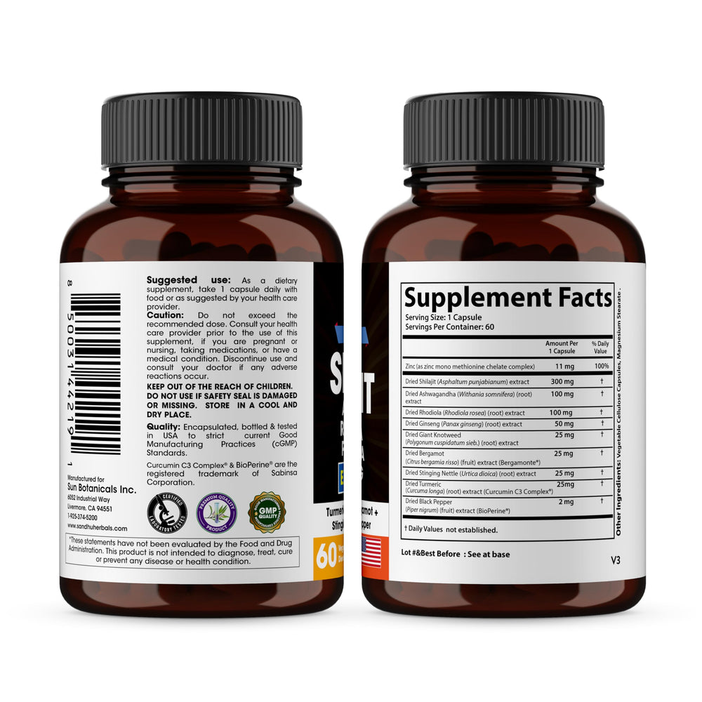 SANDHUHERBALS Turmeric Zinc Capsules aid joint comfort and immune health.