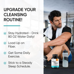 Sandhu's 15 Day Gut Cleanse capsules row showing 30-count supply.