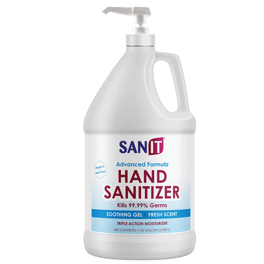 Sanit moisturizing hand sanitizer gel with 70-percent ethyl alcohol for quick germ cleansing