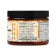 Santa Cruz Paleo Electrolyte Mango salt crystals highlight Himalayan and sea salt blend.