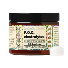 Santa Cruz Paleo P.O.G. electrolyte bottle ready for on-the-go hydration.