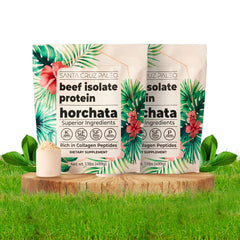 Santa Cruz Paleo horchata beef isolate dairy-free formula fits sensitive diets
