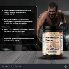 Santa Cruz Paleo Island Punch scoop ready to mix for an energy boost.