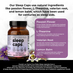 Capsules inside the Santa Cruz Paleo Sleep Caps bottle ready for nightly use