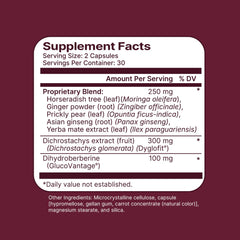 Santo Remedio Berberine capsules on spoon ideal for pre-meal use