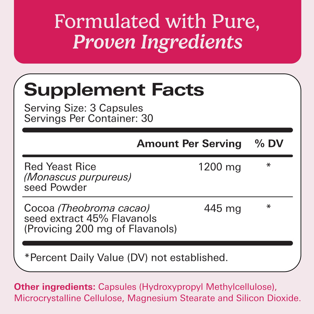 Close-up of Santo Remedio Cholesterol Plus capsules showing cocoa notes for routine use