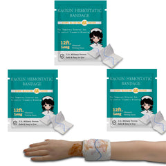 Sapbontchi Quick Clot Gauze 3in x 12.5ft ready for rapid bleeding control.