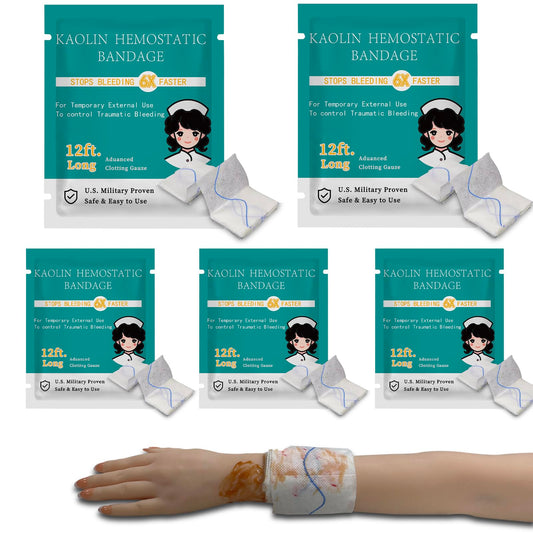 Sapbontchi Quick Clot Gauze packaging ready for field use.