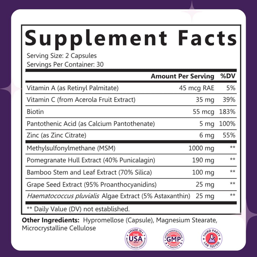 Sarez GlowBoost packaging confirms USA GMP manufacturing standards