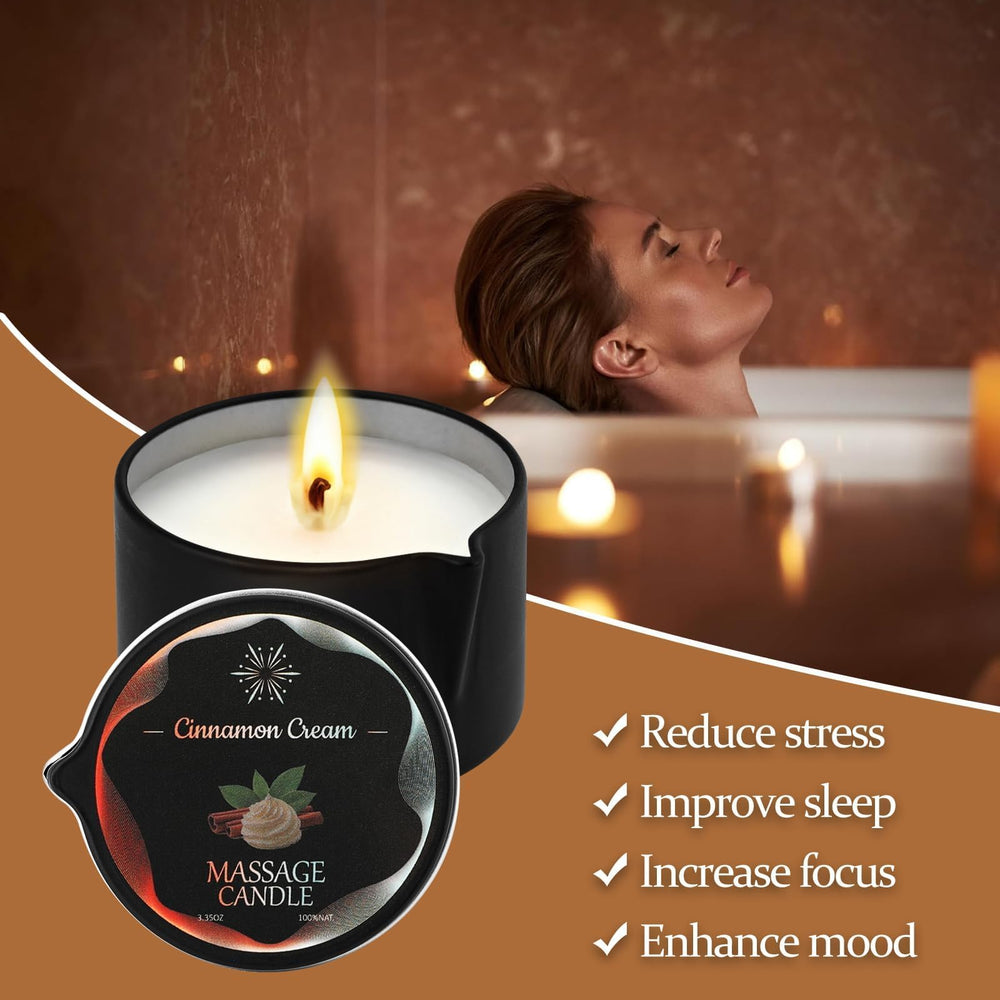 Sariiraw coconut fragrance massage candle creating warm relaxation.