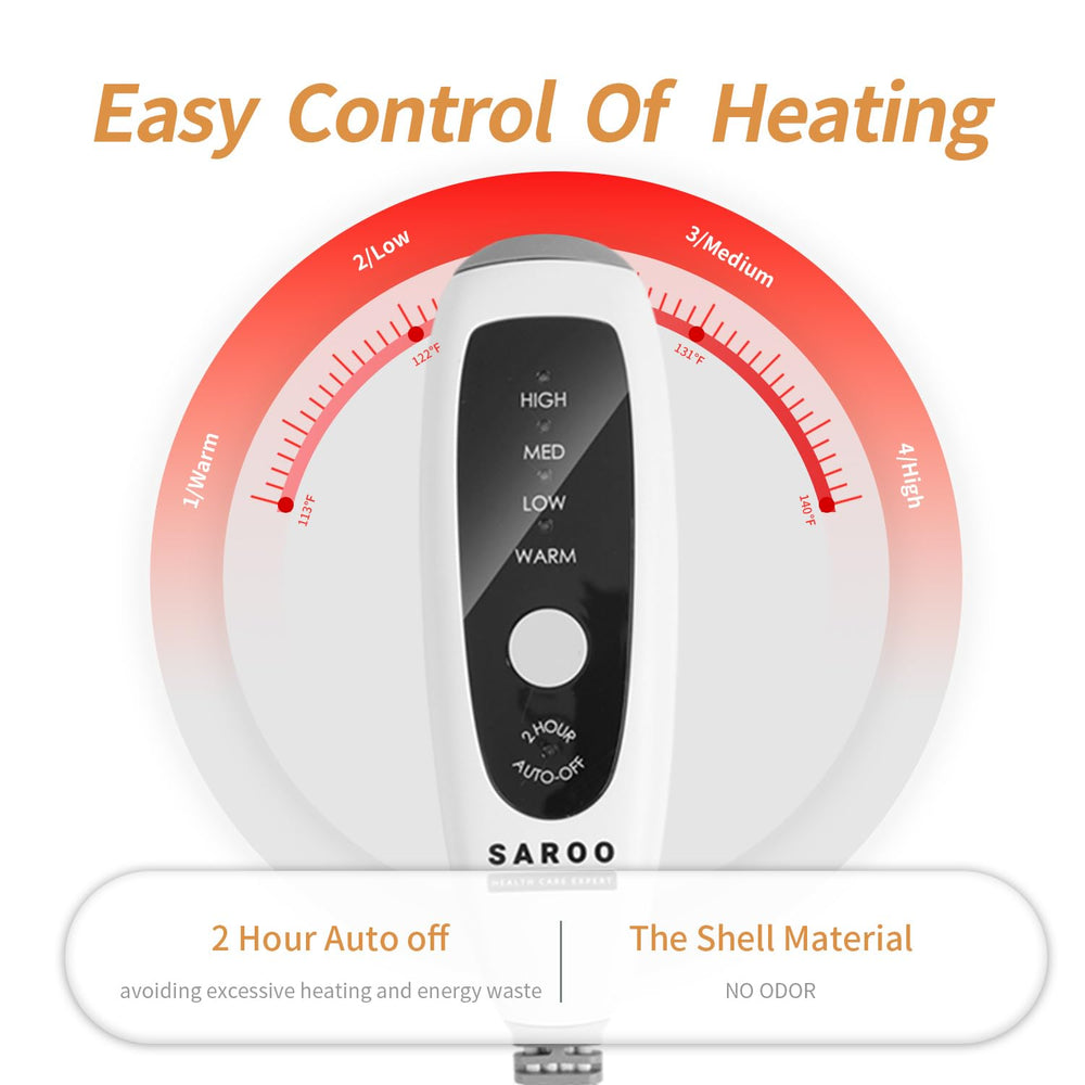 SAROO weighted design hugs the body for stable heat