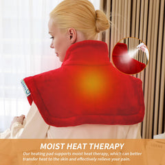 SAROO fast heat technology warms in seconds for quick relief.