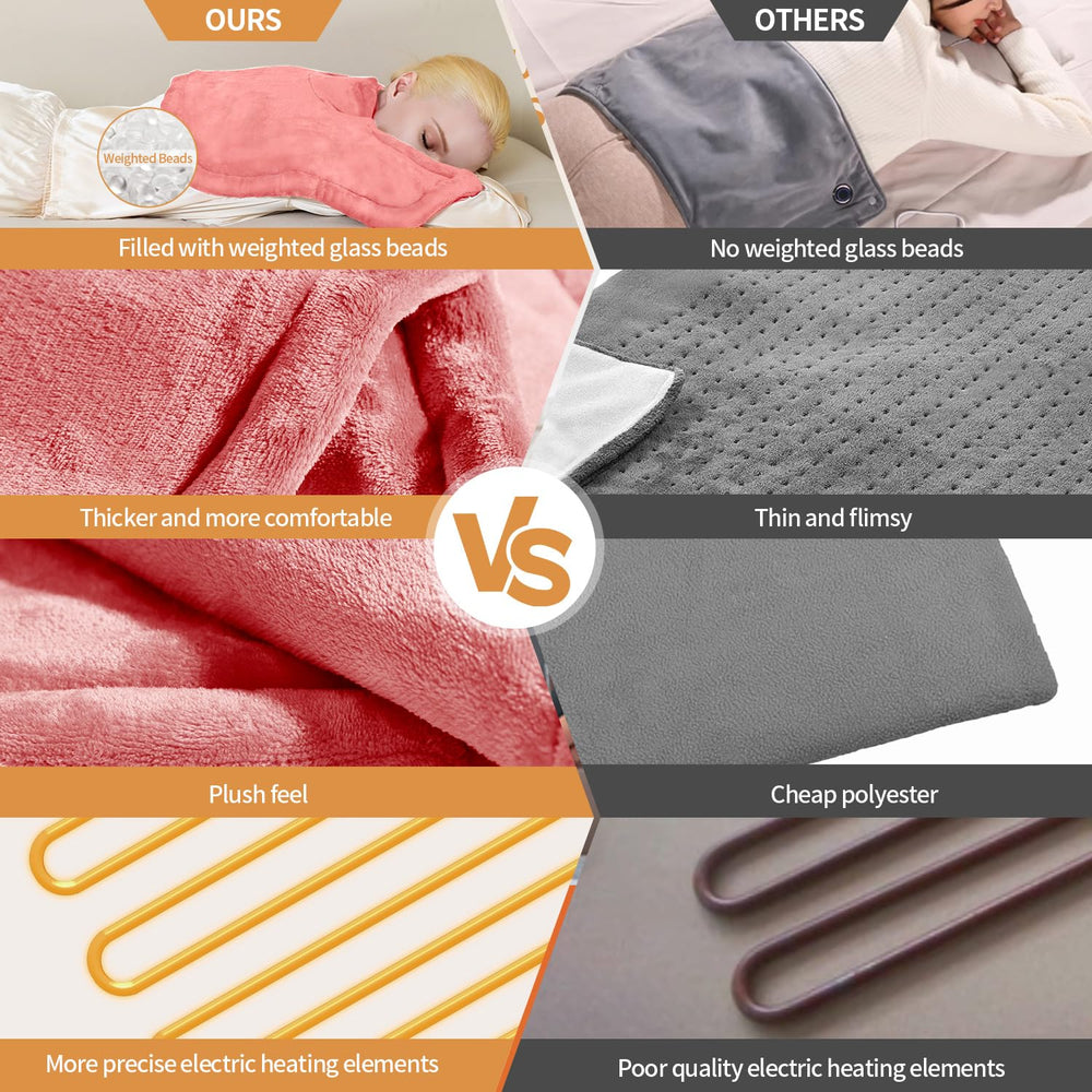 SAROO four heat settings let you customize comfort.