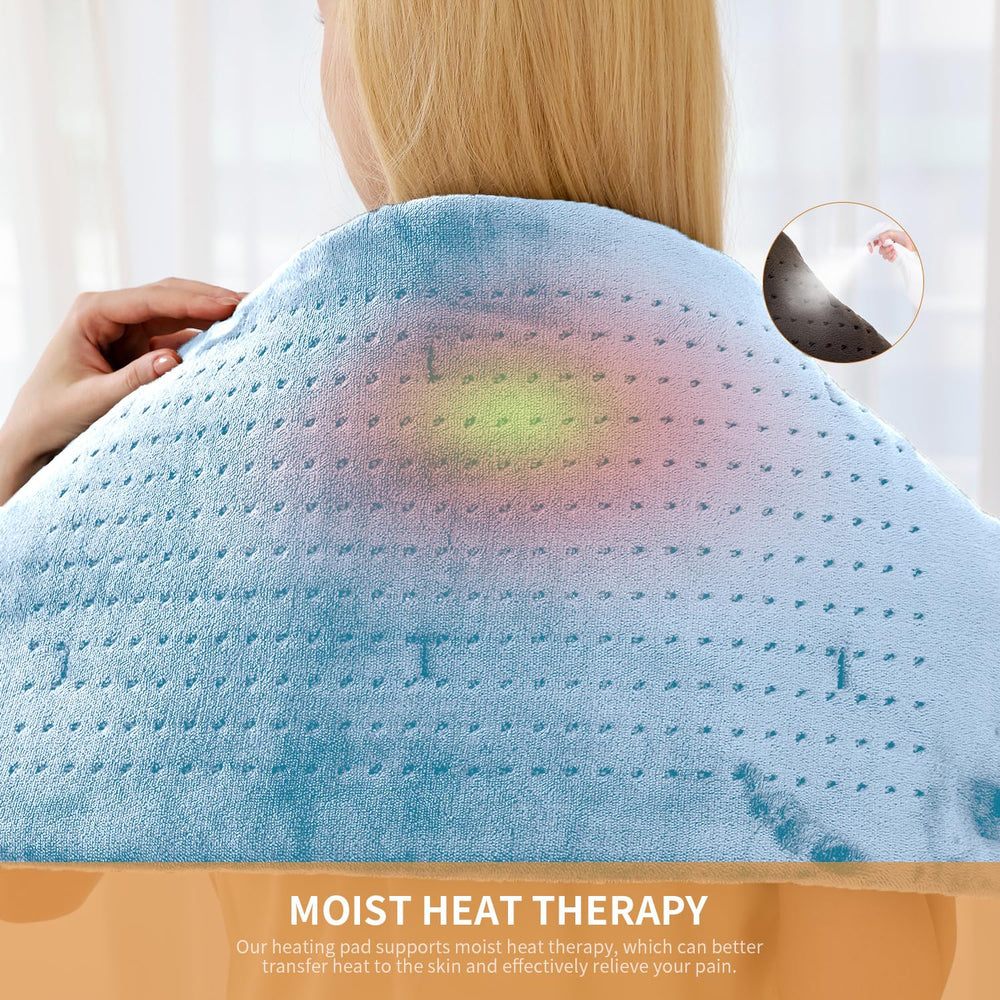 SAROO heating pad includes auto-off for safe, worry-free sessions.