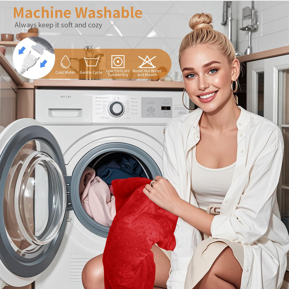 SAROO machine-washable cover simplifies cleanup after cozy sessions.