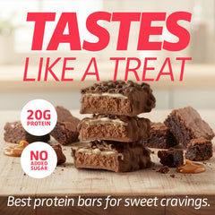 SATISFY YOUR CRAVE Crave Bars bite and texture, perfect for breakfast or desk-side snack.