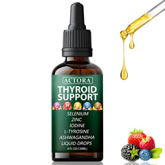 savari Actora thyroid drops bottle shows clear label for daily wellness.