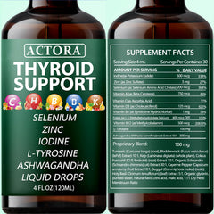 savari Actora thyroid drops with iodine support metabolic balance.