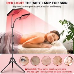 SAVILER dual red and near-infrared lamps setup for versatile sessions