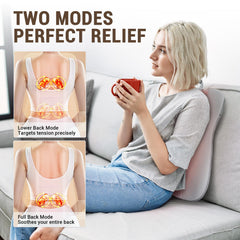 SavvyMate targeted heat therapy soothes lower back and neck during sessions